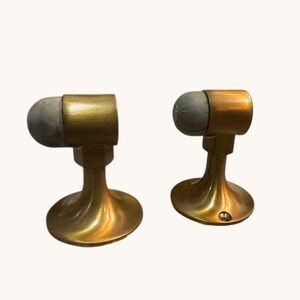 Vintage Baldwin No 555 Forged Bronze Door Stop Set of 2 Made in USA Hardware